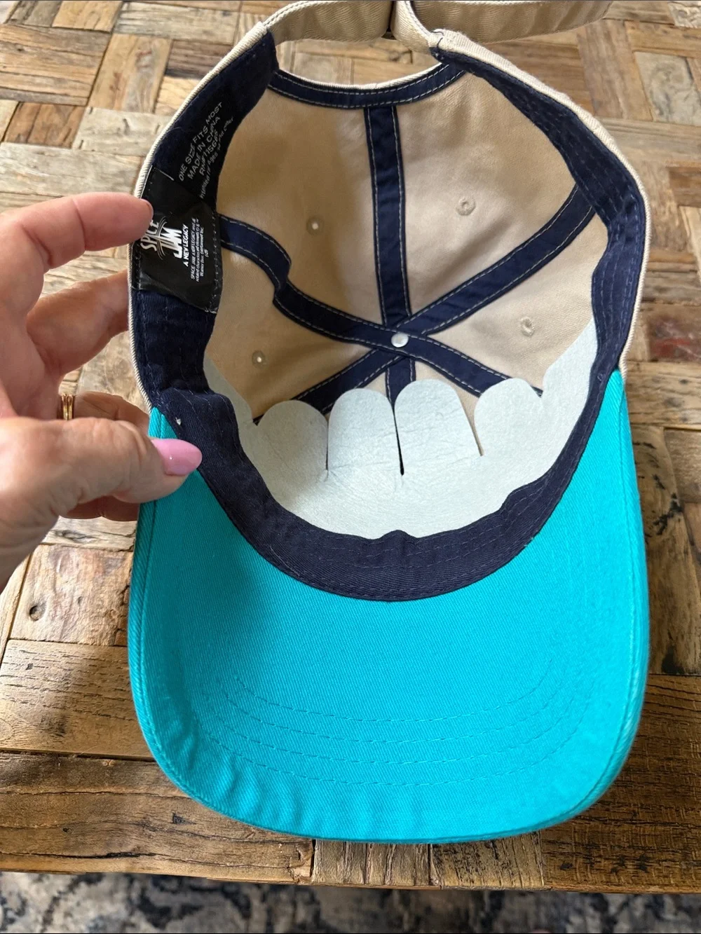 Space Jam Looney Tunes 'Tune Squad' Two-Tone Cap Teal/Beige